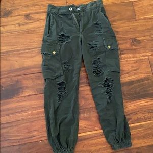 Carmar Green cargo joggers
